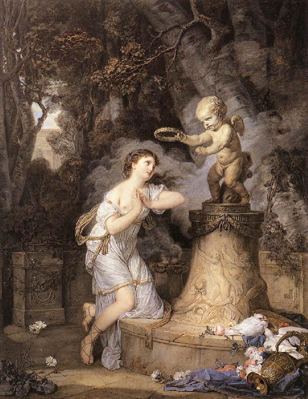 GREUZE, Jean-Baptiste Votive Offering to Cupid ghf China oil painting art